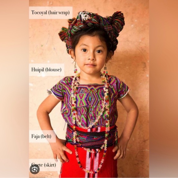 Guatemalan Colorful Geometric embroidery Tote Bag - Picture 13 of 15